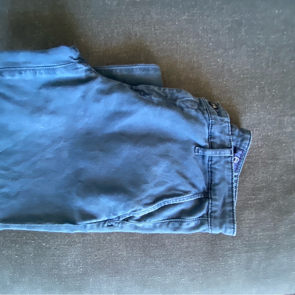 AG Adriano Goldschmied Navy Straight Leg Pants